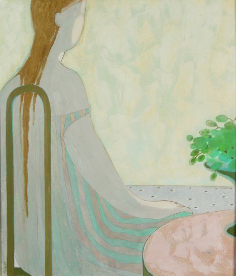 Korzh-Radko Ludmila, Večer by the Sea I (Triptych vlevo), 2007, plátno, akryl, 70x60